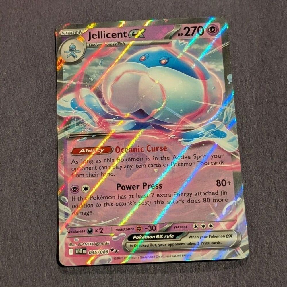 Pokemon Jellicent ex White Flare WHT 045/086 Double Rare TCG Card